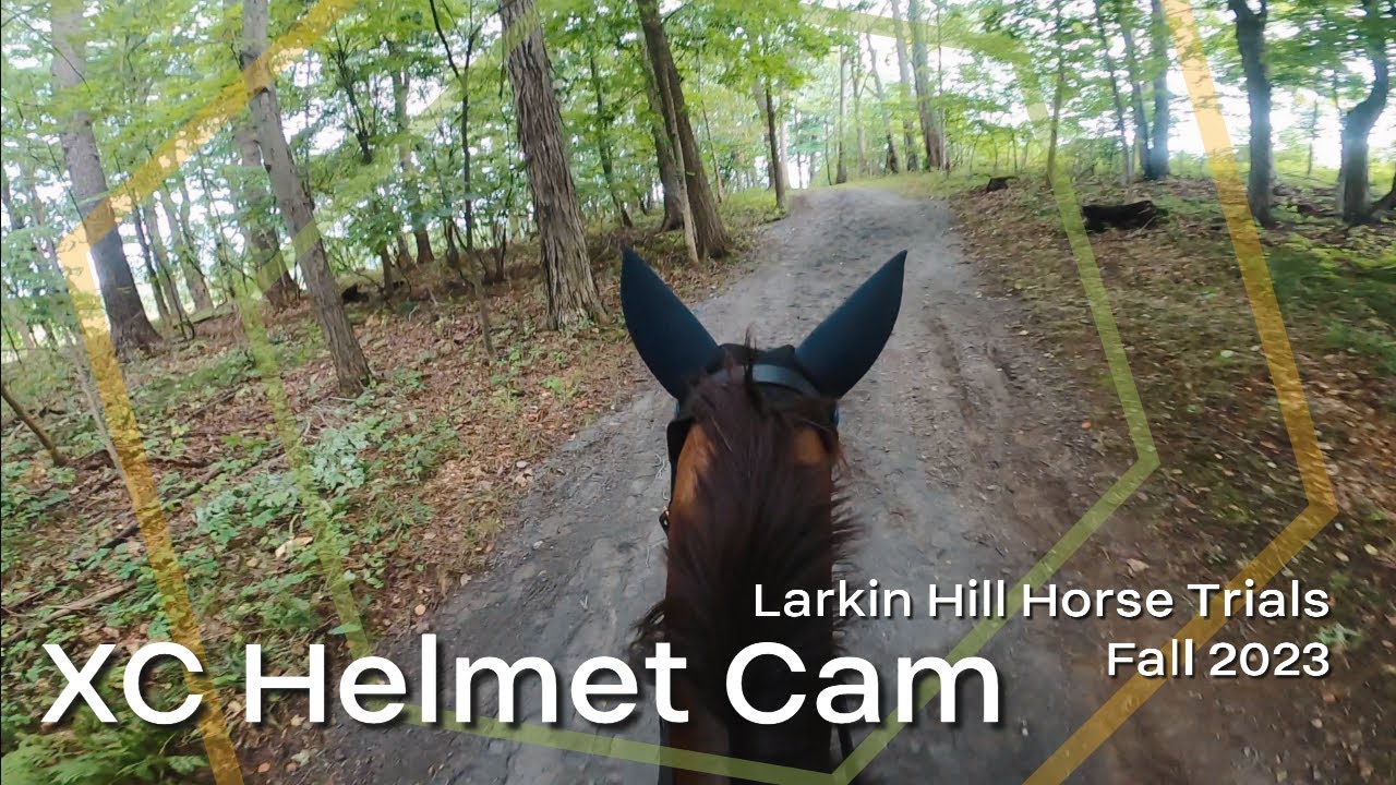 HELMET CAM: Larkin Hill Horse Trials Fall 2023 - Novice Cross Country Course - GoPro Equestrian Vlog