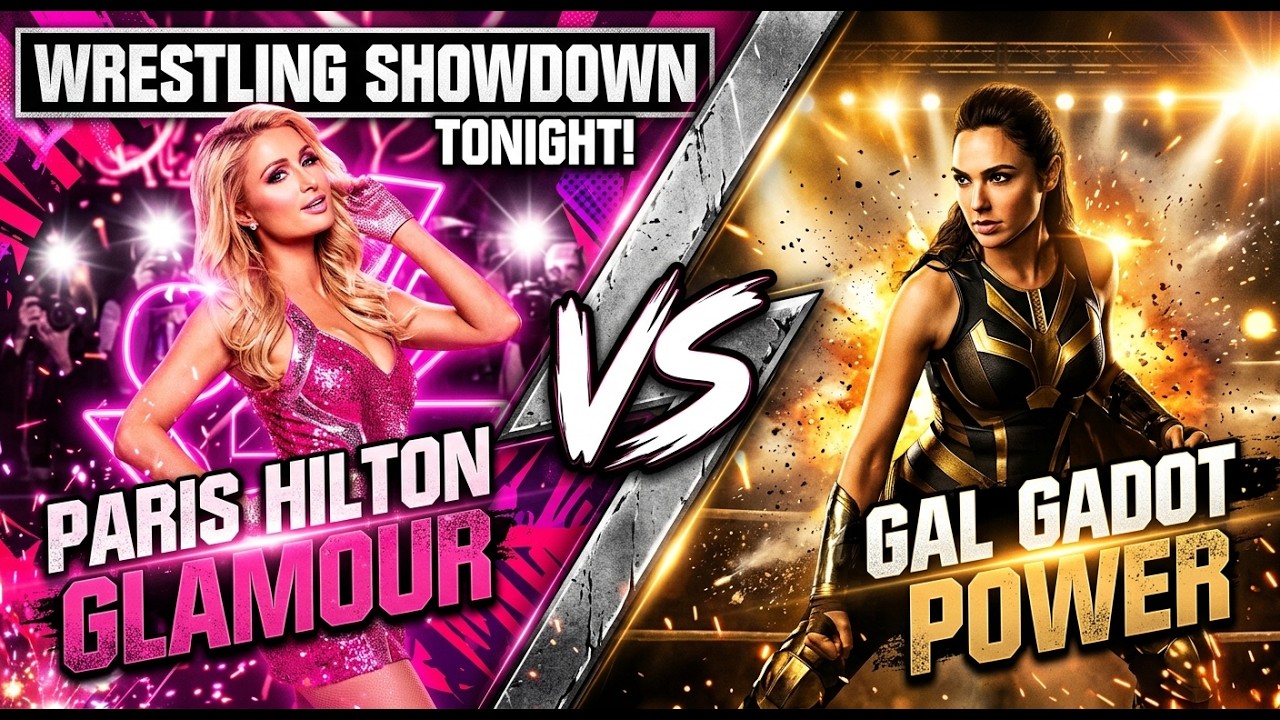Paris Hilton vs. Gal Gadot - Sun, Sand, and Wrestling Action!
