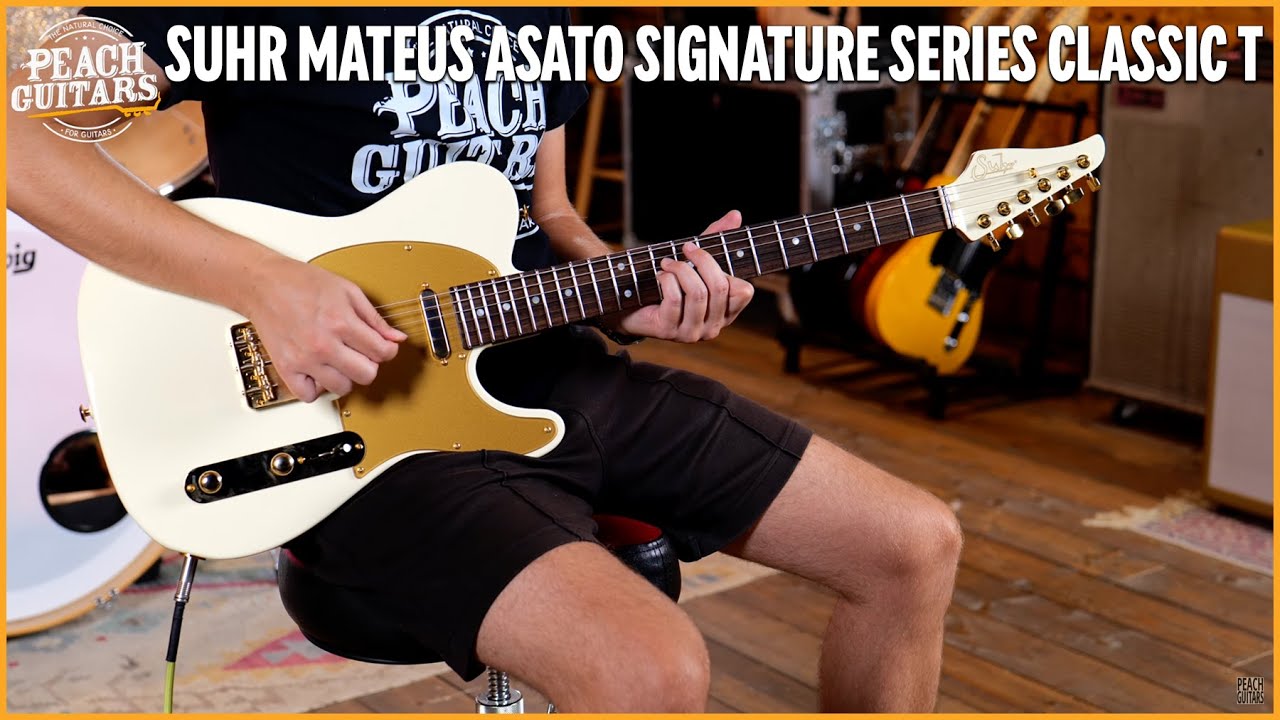Suhr Mateus Asato Signature Series Classic T 'M.A.' White Wilkinson SS