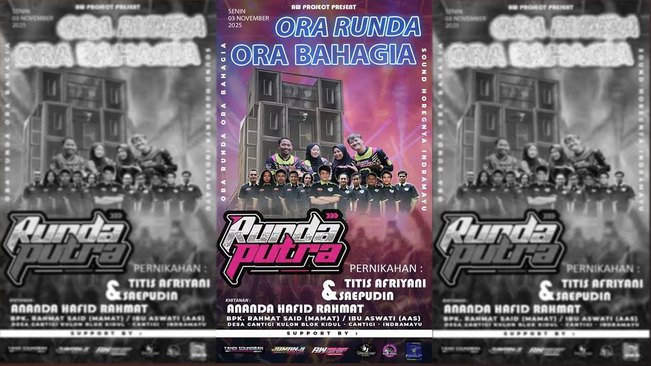 🔴 LIVE RUNDA PUTRA EDISI SIANG DS. CANTIGI KULON BLOK KIDUL - CANTIGI - INDRAMAYU - 03 NOVEMBER 2025