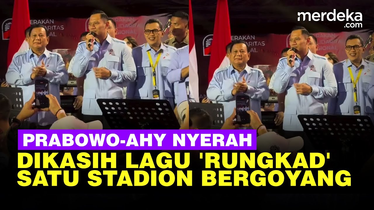 Prabowo & AHY Nyerah Dikasih Lagu 'Rungkad', Merinding Pas Nyanyi Lagu 'Kemesraan'