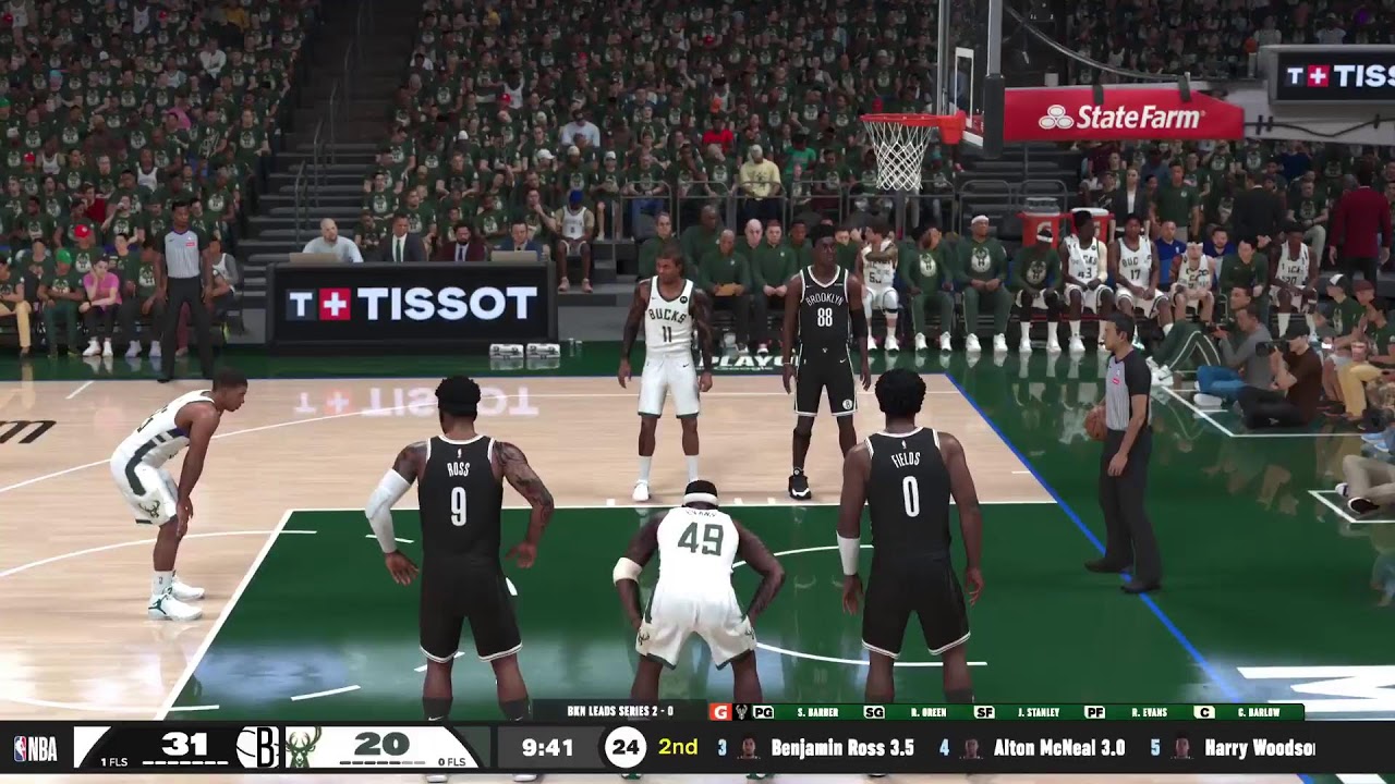 NBA Playoffs: First Round Game 3 - Milwaukee Bucks At Brooklyn Nets April 22nd 2083
