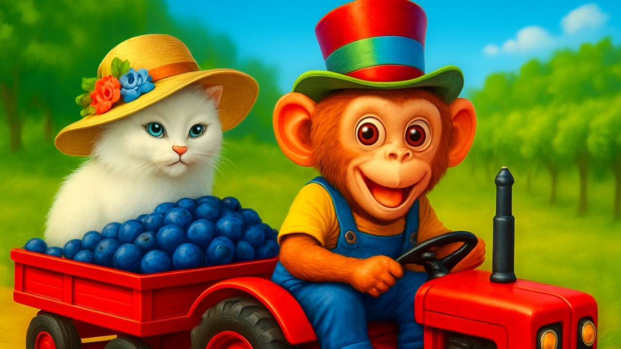 Baby Monkey Bon Bon Plants a Magical Vineyard! 🍇✨ | Heartwarming Farm Rescue Story