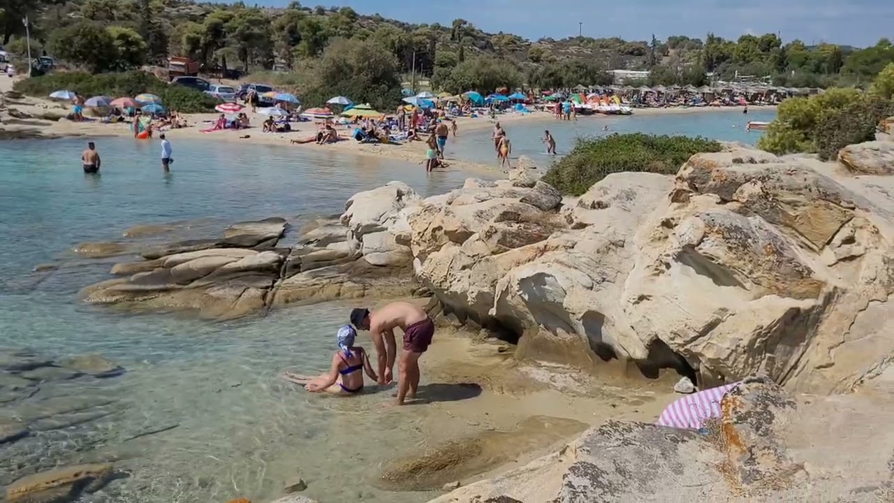 Lagonisi beach, Sithonia, Greece, 4K