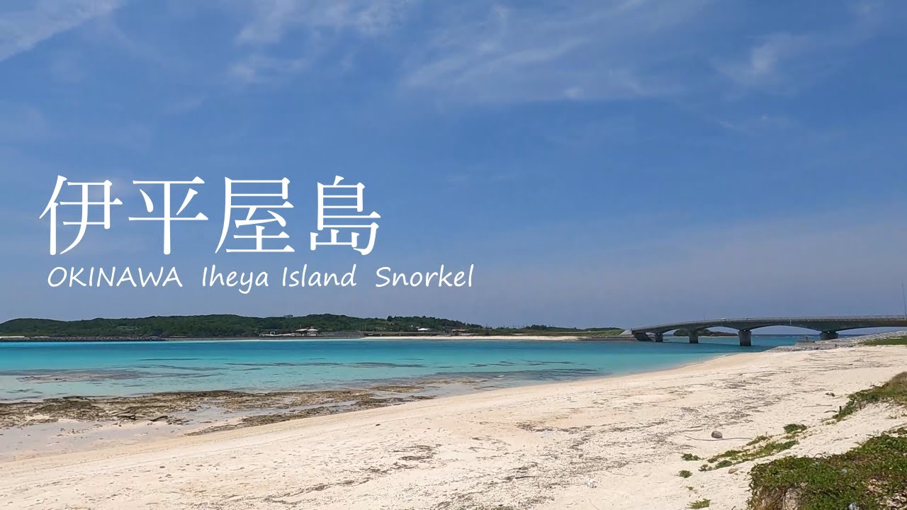 【4K】沖縄県伊平屋島でシュノーケル　透明度抜群