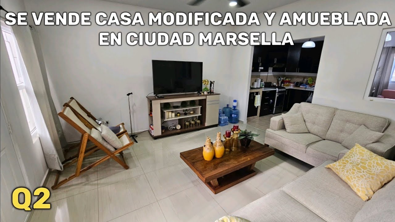 Se VENDE casa modificada y amueblada en Ciudad Marsella Q2