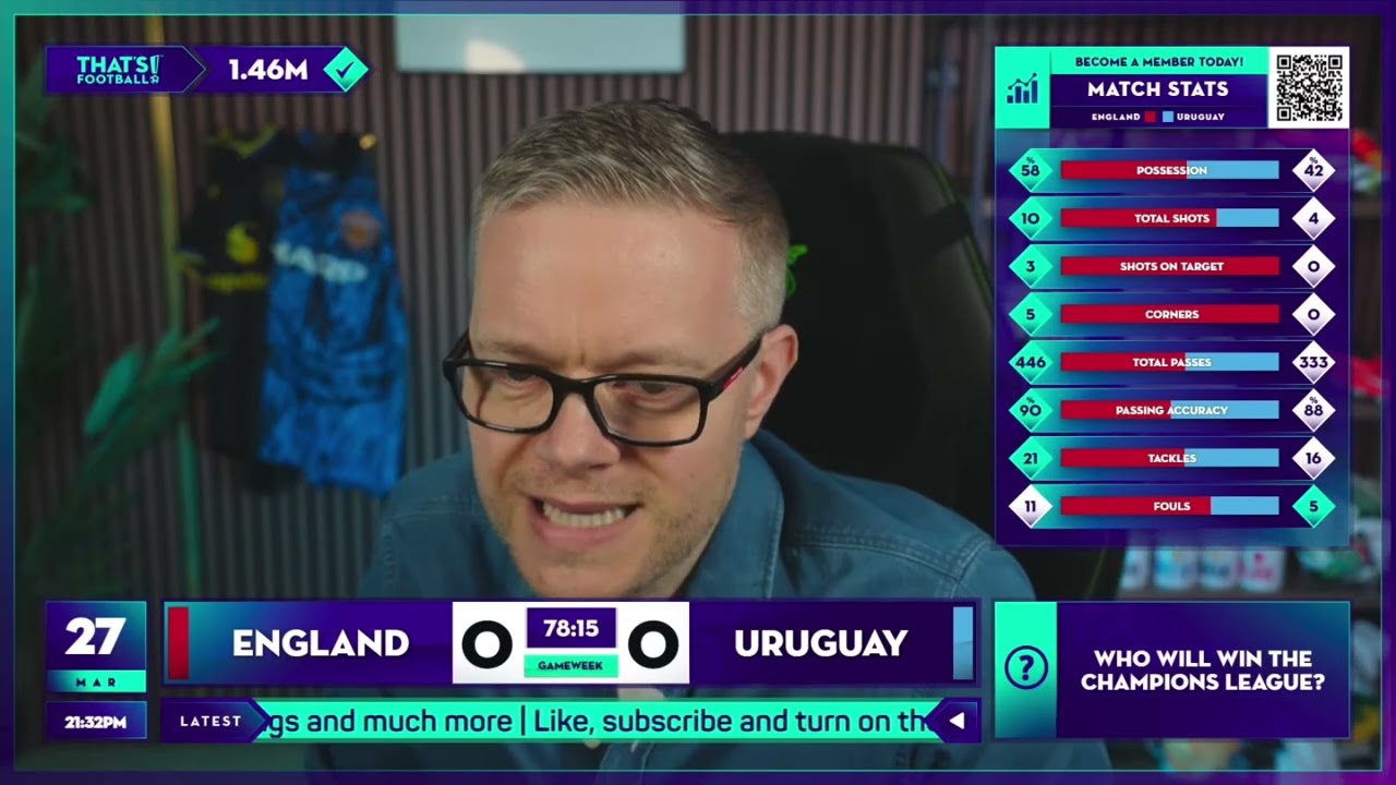 GOLDBRIDGE Best Bits | England 1-1 Uruguay