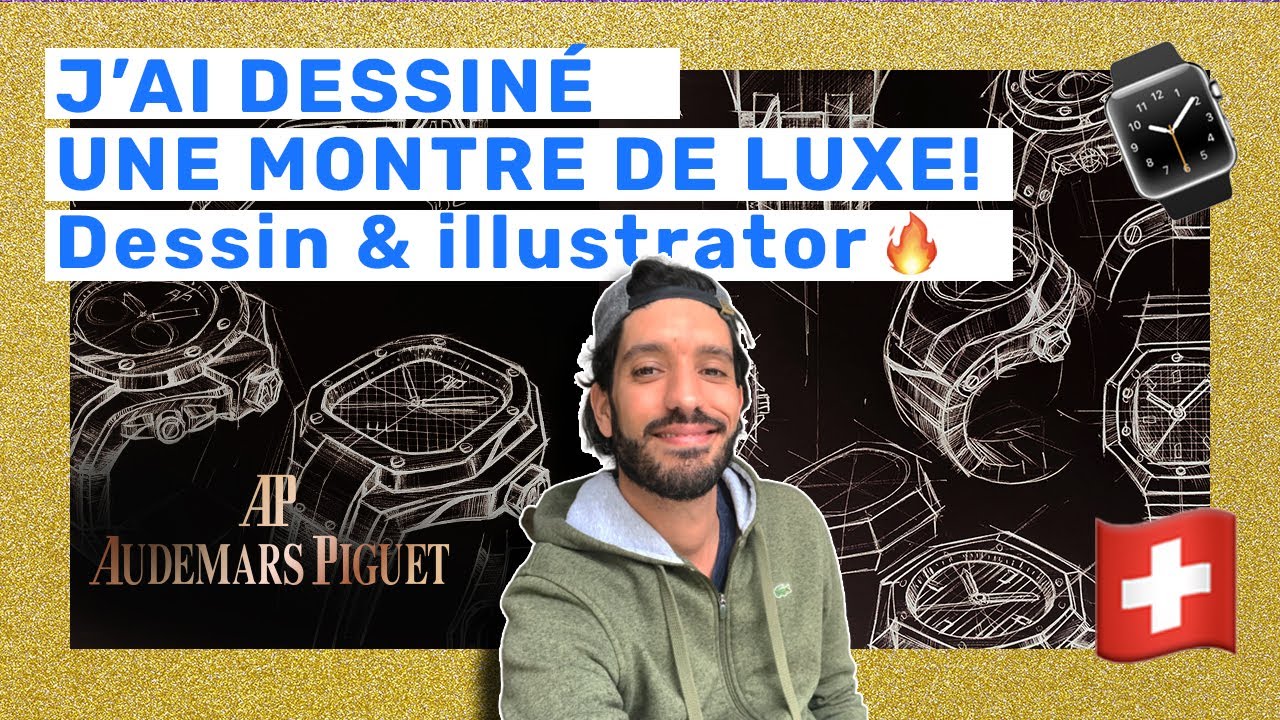 Je design une Audemars Piguet: comment dessiner une montre à la main et sur Illustrator