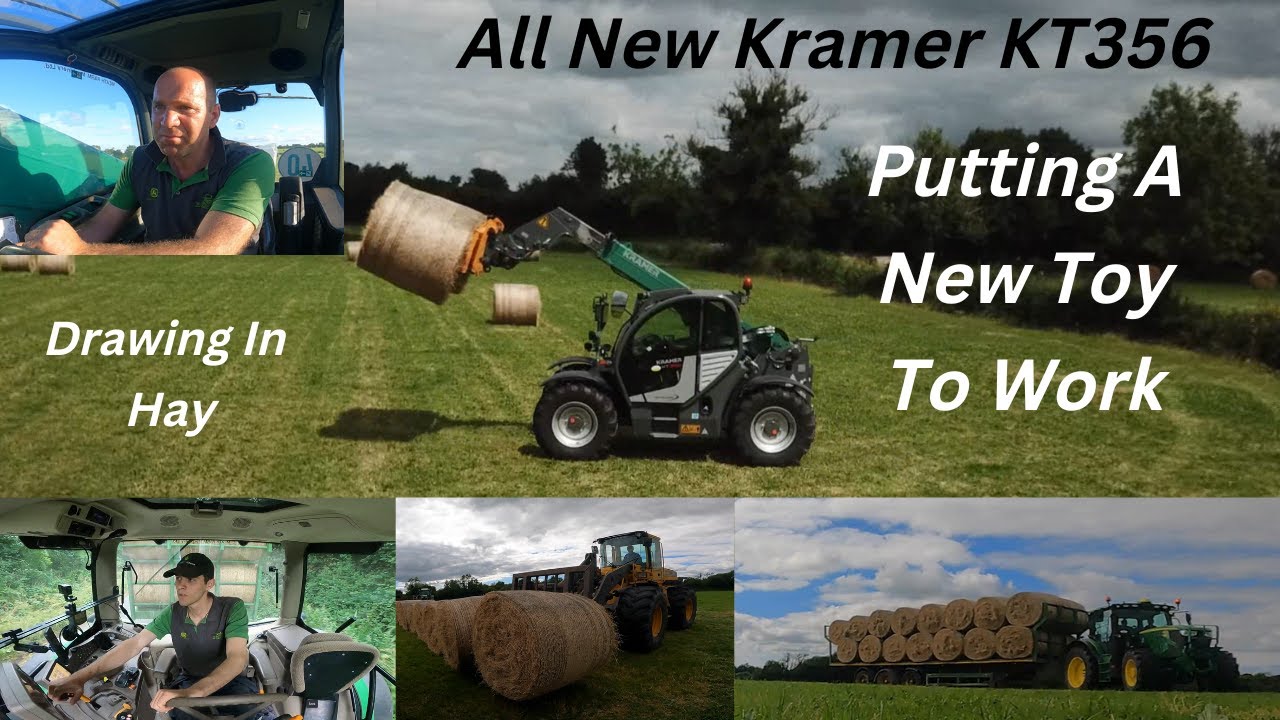 Demo Kramer KT356| bring in hay john deere 6150R/190R