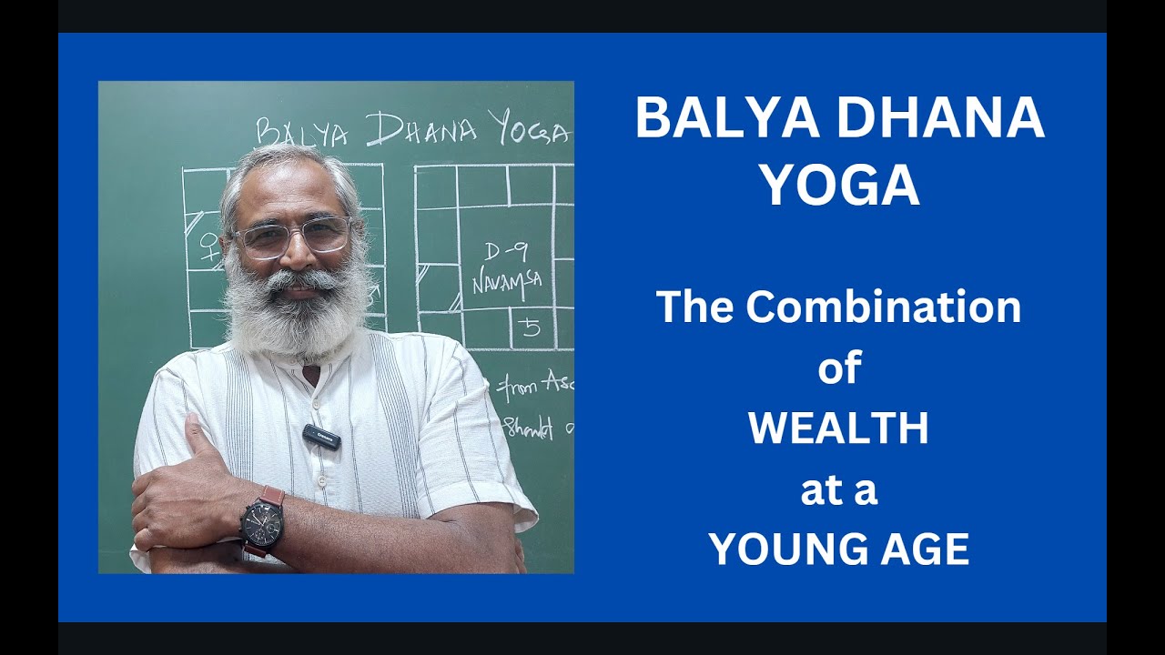Class - 483 // Balya Dhana Yoga : Acquiring Wealth in an Early Age or when Young.