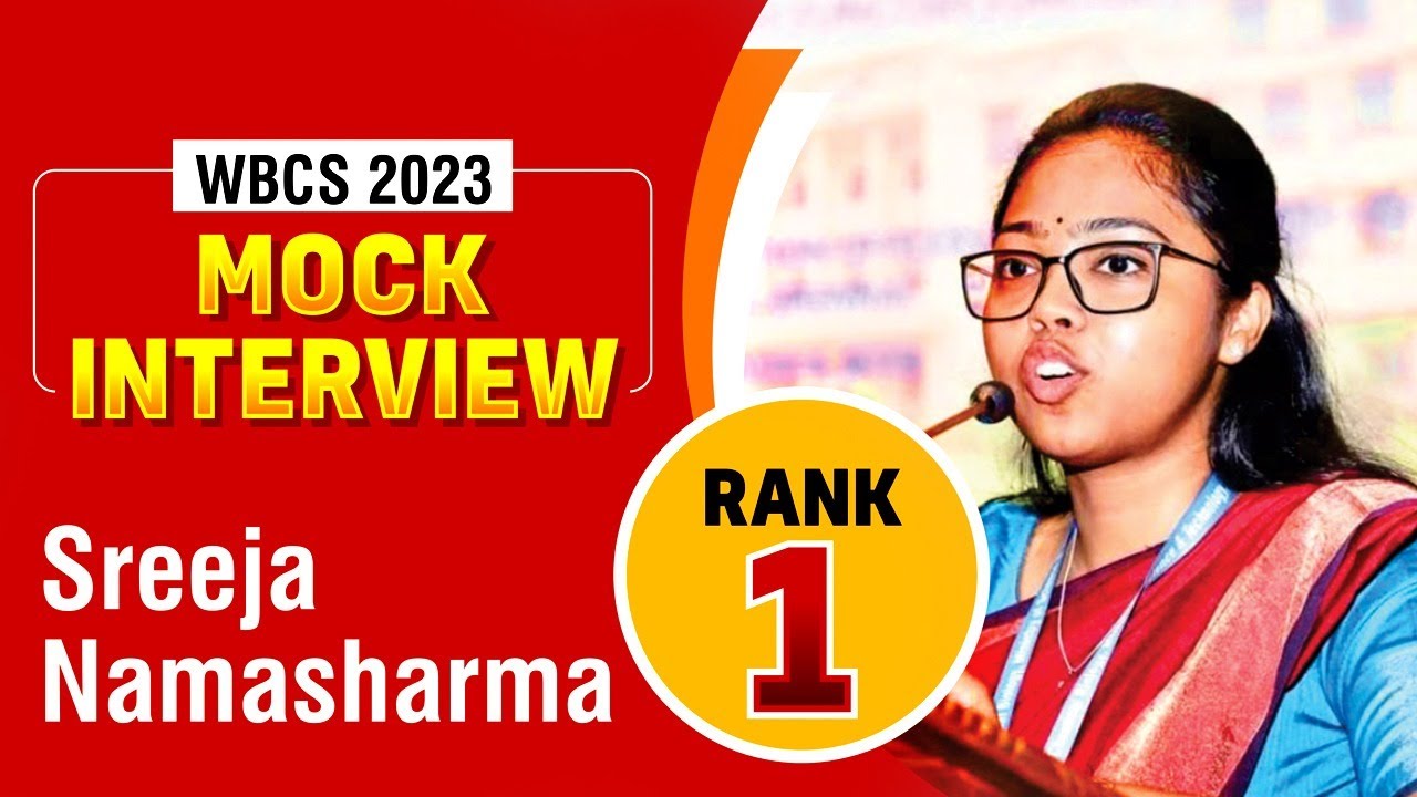 SREEJA NAMASHARMA || RANK 1  || WBCS 2023  || WBCS MOCK INTERVIEW || APTI PLUS