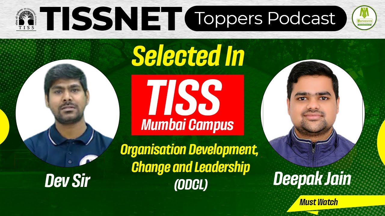 TISSNET 2023 Toppers Podcast - Deepak Jain - ODCL |  Selected In TISS Mumbai Campus