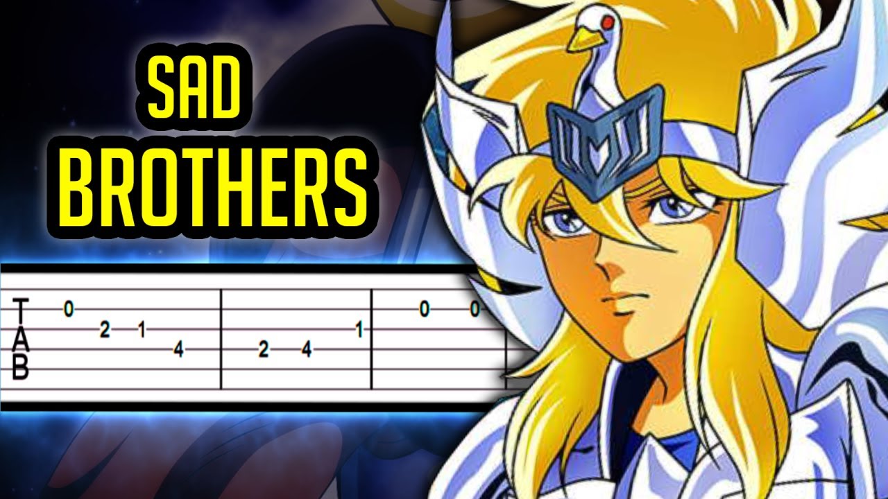 Saint Seiya - Sad Brothers (Hyoga's Theme)【𝗧𝗔𝗕】|➤ GUITAR TUTORIAL