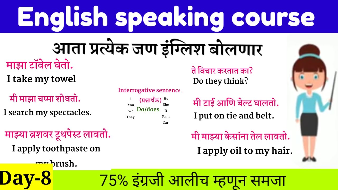 आता प्रत्येक जण इंग्लिश बोलणार |English speaking course marathi |English speaking practice