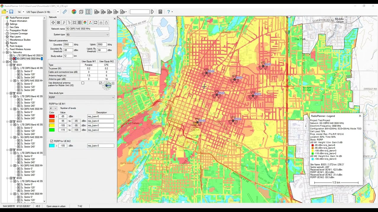 Planning for private 5G and LTE networks in the CBRS band with RadioPlanner 3.0
