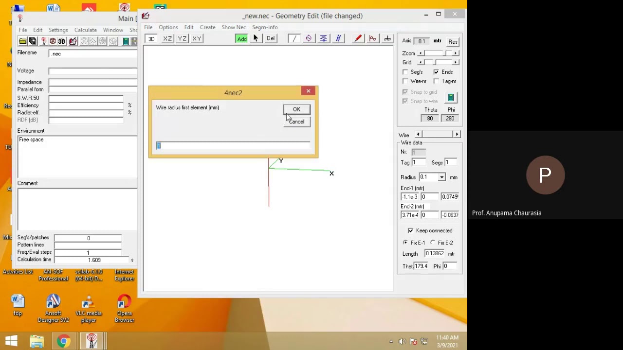 Dipole antenna Design using 4nec2