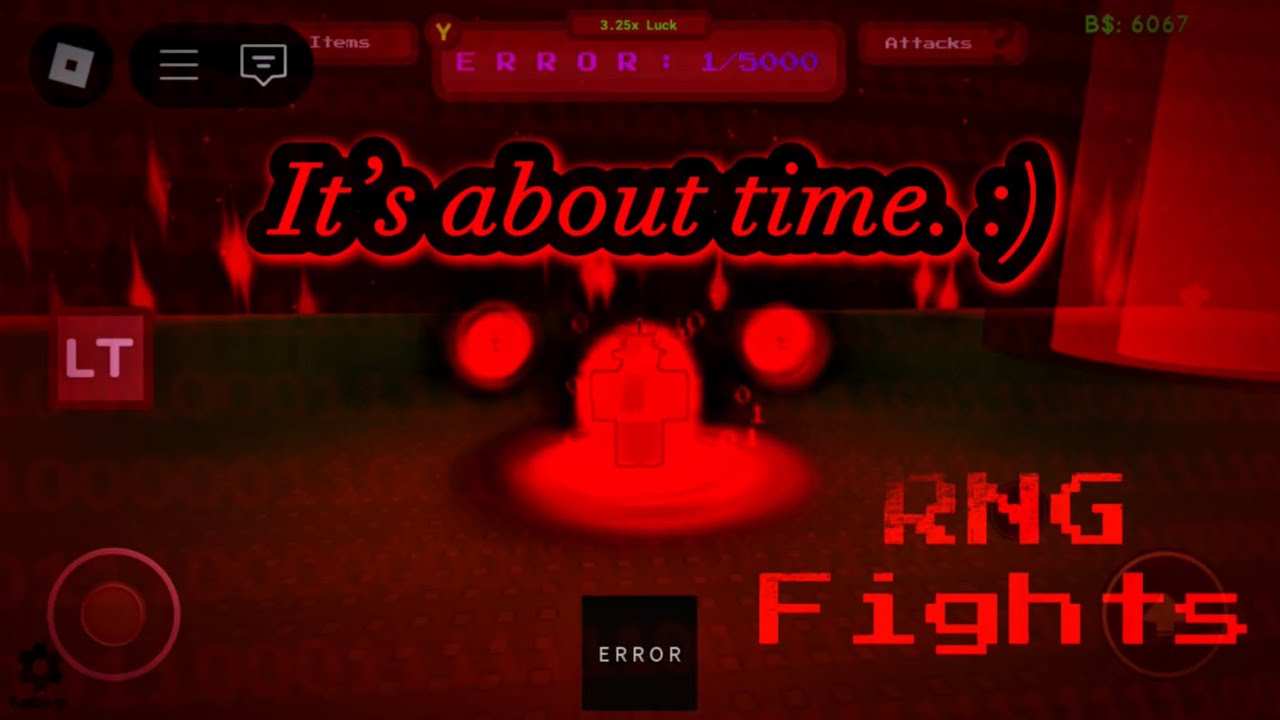 Playing RNG Fights until I roll the NEW STRONGEST attack, E R R O R… | (Roblox)