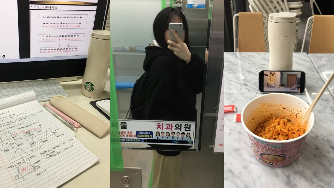 친구라곤 코난뿐인 시험 전날의 대학생 브이로그