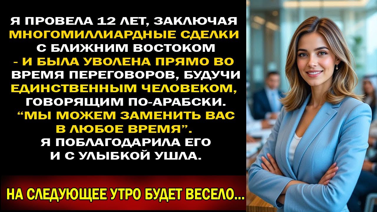 Единственного помощника директора, говорящего по-арабски, уволили — сделка на $2,5 млрд рухнула