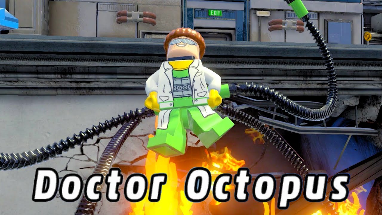 LEGO Marvel Super Heroes Doctor Octopus flees on top of Baxter Buildings Roof XB1 4k Ultra HD 2160p