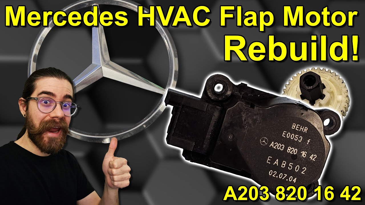Rebuilding this DISCONTINUED Mercedes Part! – HVAC Air Flap Motor Repair