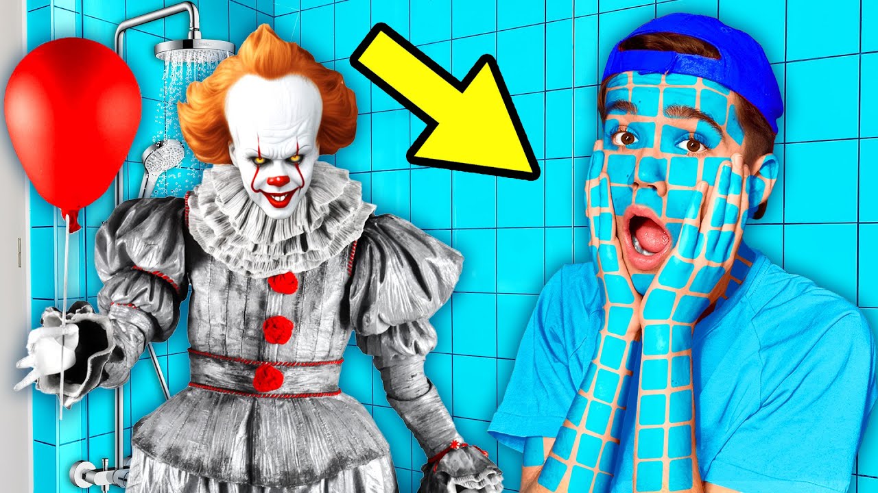 Страшные ПРЯТКИ ОТ КЛОУНА ПЕННИВАЙЗ в 3 Часа Ночи !