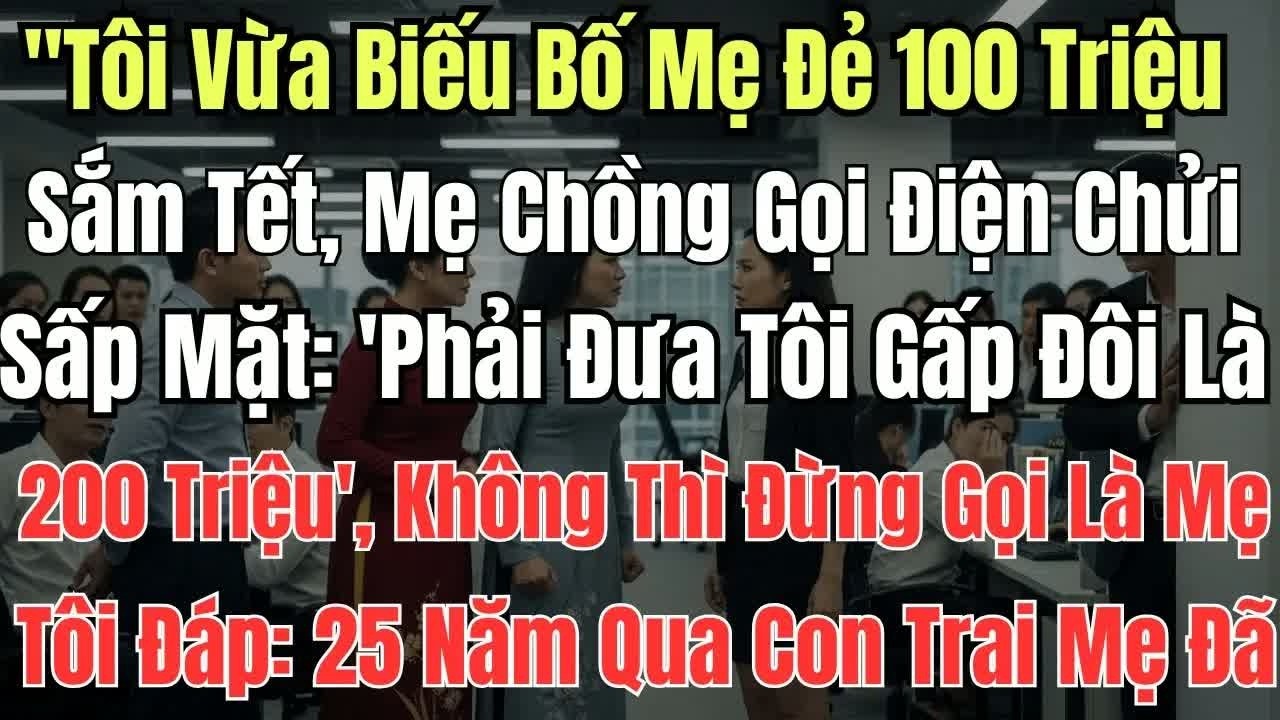 Nhà tôi mua xe còn anh chẳng góp một đồng mẹ chồng vẫn lớn tiếng nói tôi ăn bám gia đình bà