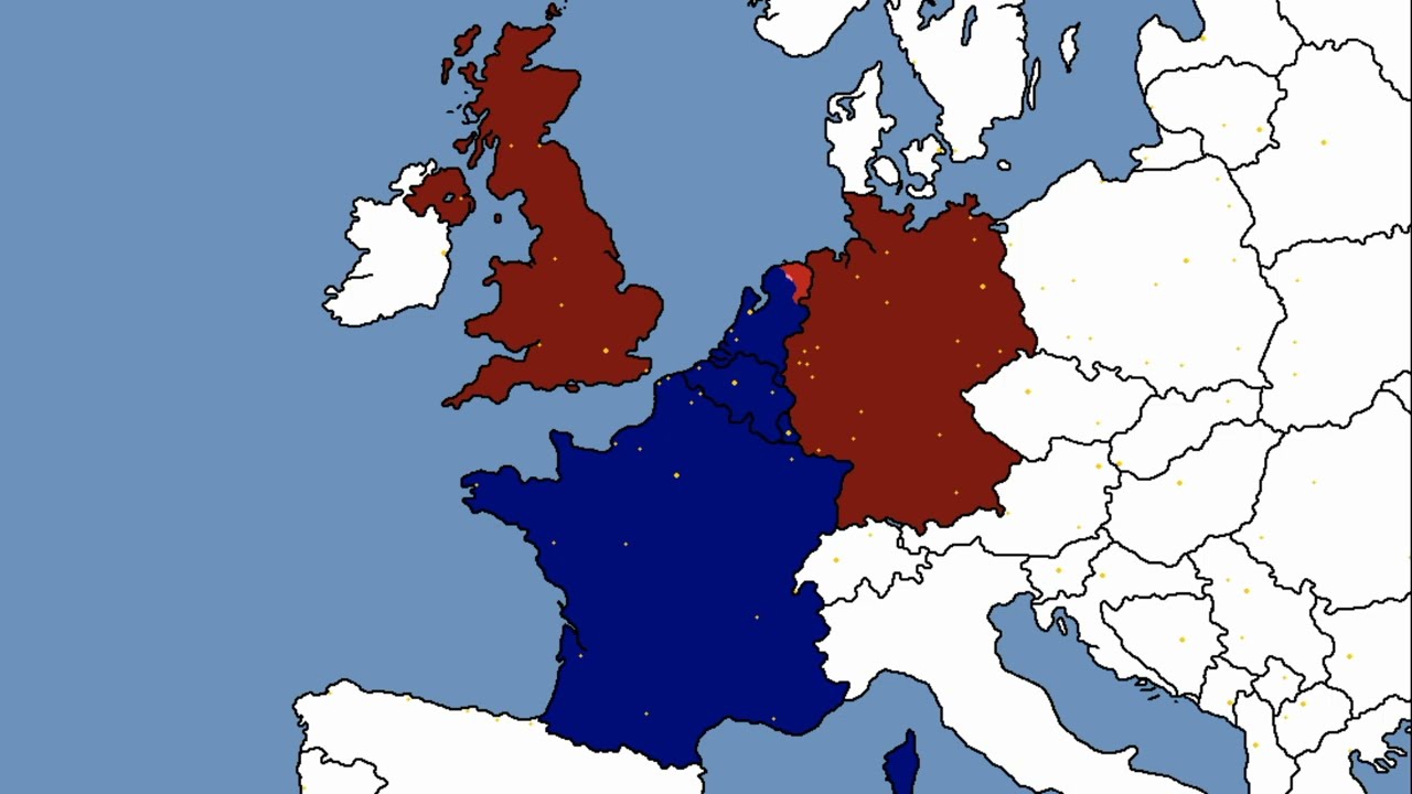 Germany and the United Kingdom vs France and Benelux