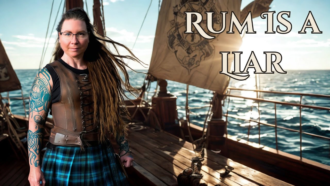 Rum Is a Liar | Dark Pirate Folk Rock Shanty with Celtic Pipes & Gang Vocals | Lyric Video