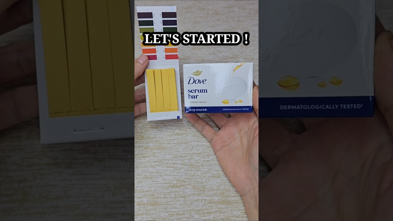 Dove Serum Soap pH Test #shortsfeed #dove #skincare #phtest #shorts