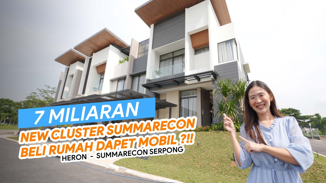 Eps. 334 | HERON 11x19 di SUMMARECON SERPONG. Harga 7M sdh dpt pool, rooftop dan marmer ‼️