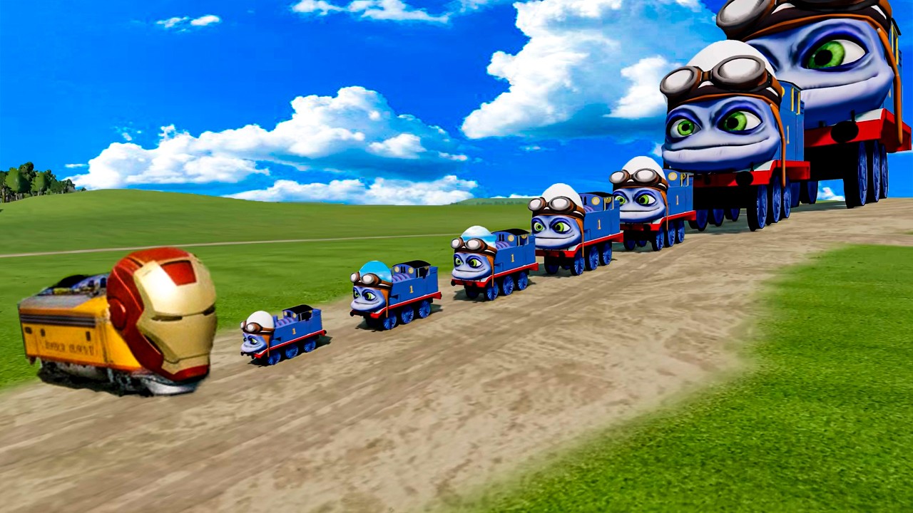 frog-faced train vs. train BeamNG ( 22 )