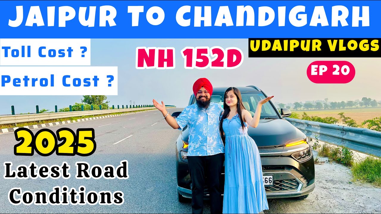 Jaipur To Chandigarh by Road 2025 #jaipur by Car Latest Vlog| Jaipur Road Trip | Rajasthan Road Trip