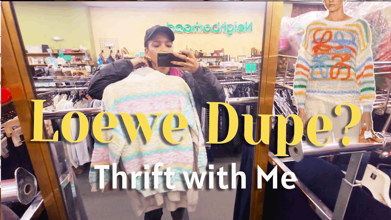 Thrift with Me | First Thrift with of 2024! Me | Loewe Dupe | Styling Thrift Haul | Model Image
