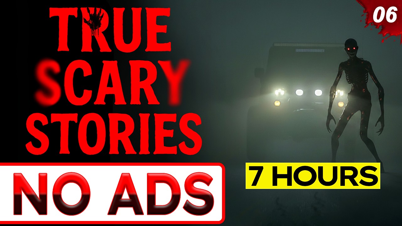 🔴 NO ADS 🔴 7 HOURS of TRUE Scary Stories for Sleep | Rain Sounds | Ep. 6: Toll Road Horror