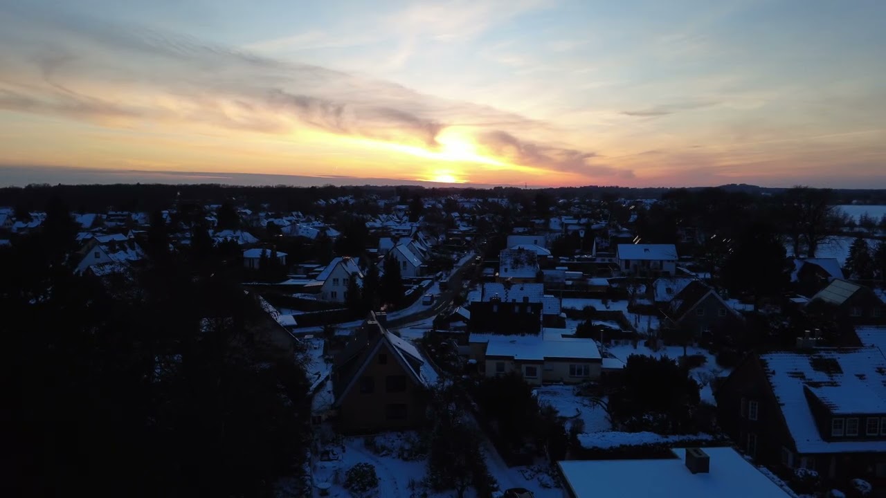 Flug 129.1 - DJI 0204 Sonnenuntergang Garten; Eiszapfen bei 3:15