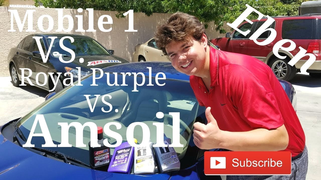 Mobil 1 против Royal Purple против моторного масла AMSOIL