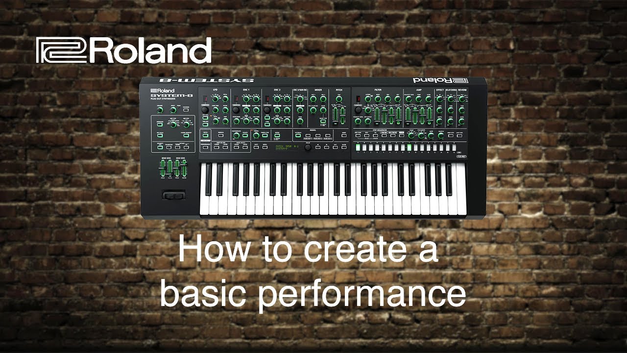 Roland System-8 - How to create a basic performance