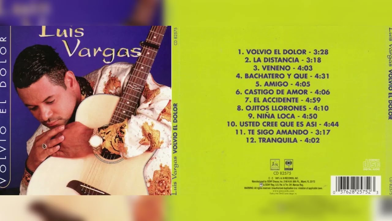 Luis Vargas - Volvió el dolor Album 