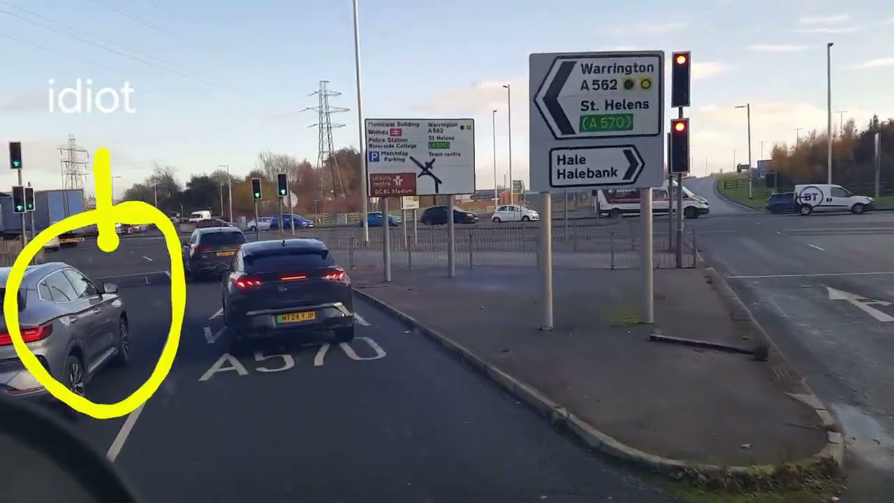 Driving like an idiot with phone in hand watch till  end..