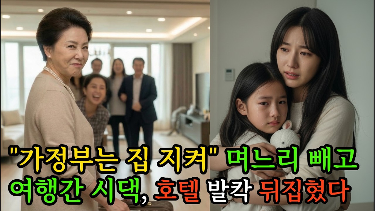 시댁 식구들이 며느리 뺴고 여행간 순간, 호텔 로비가 발칵 뒤집혀졌다