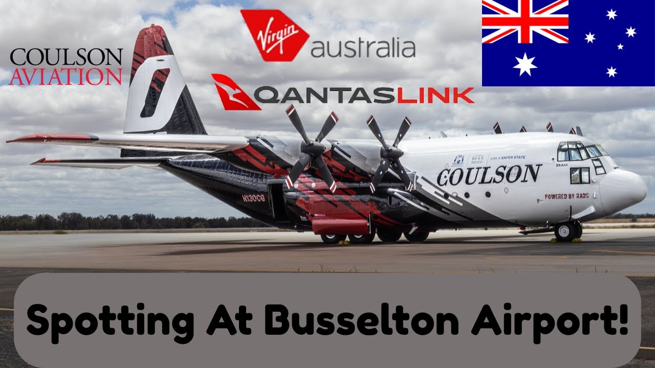 Plane Spotting At Busselton-Margaret River Regional Airport! | KB.PlaneSpotting