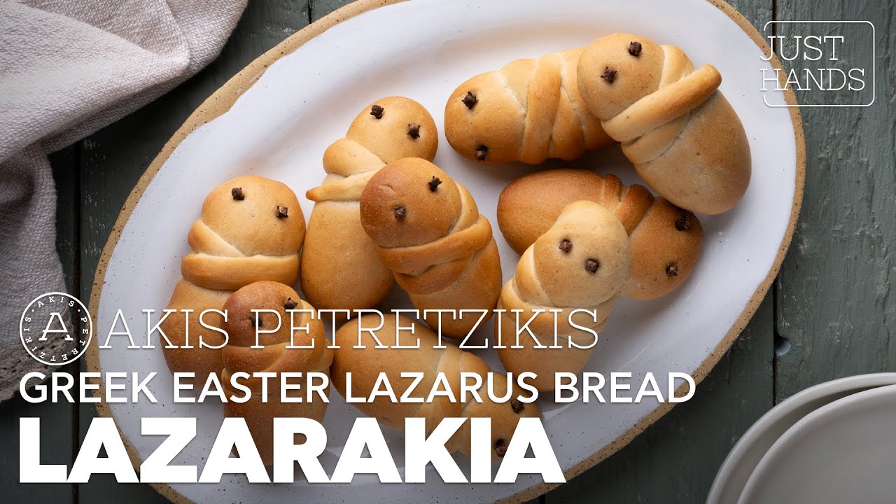 Greek Easter Lazarus Bread - Lazarakia | Akis Petretzikis