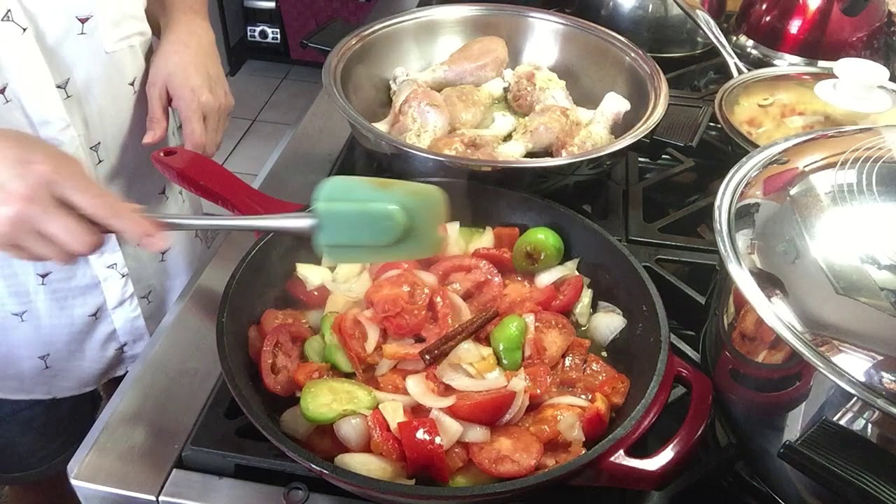 Estofado de pollo/receta de Guatemala/Violeta's recetas de cocina