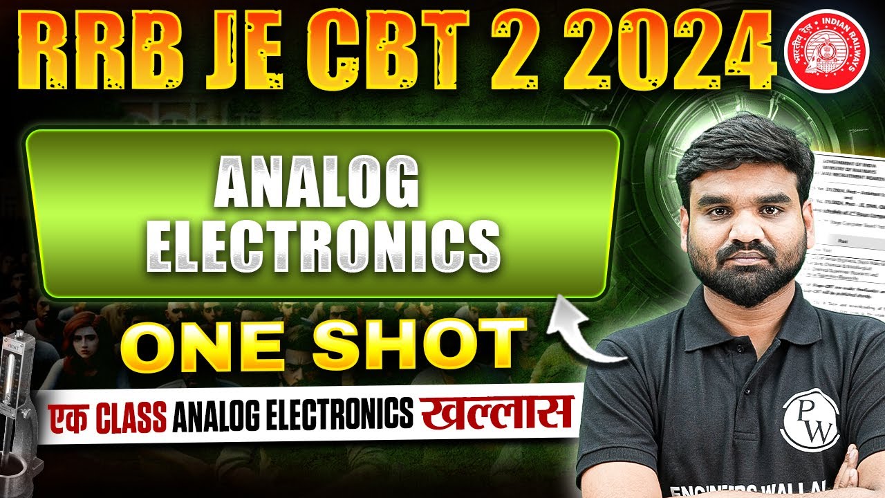 Analog Electronics In ONE SHOT | RRB JE Electrical Engineering Classes | Analog Electronics
