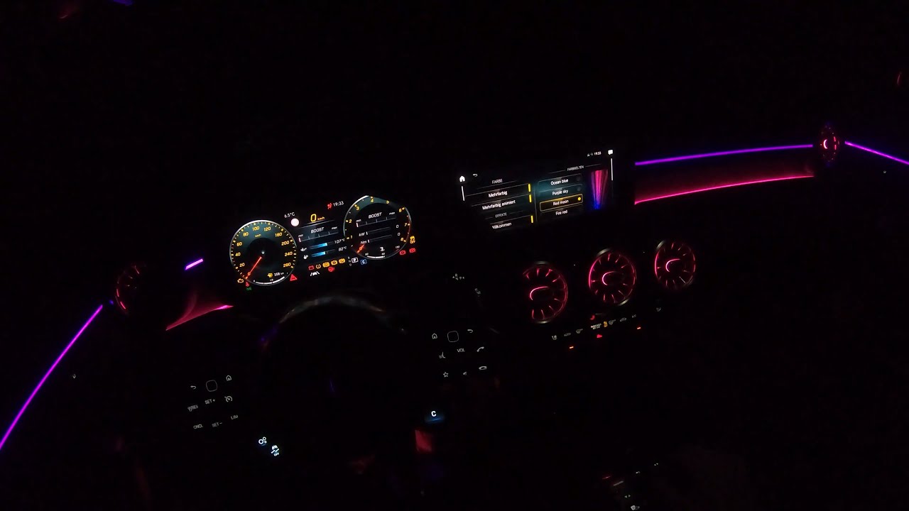 Mercedes-AMG A35 POV Nightdrive | Ambient Lighting | German Autobahn