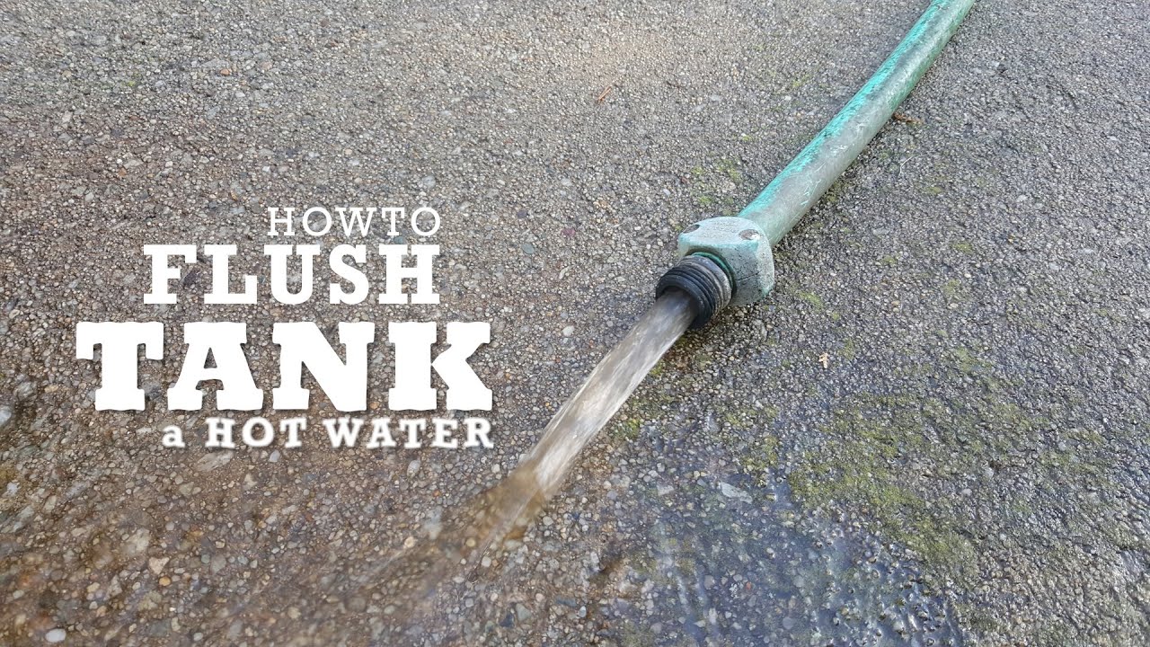 How to bleed a hot water tank if you have discolored water