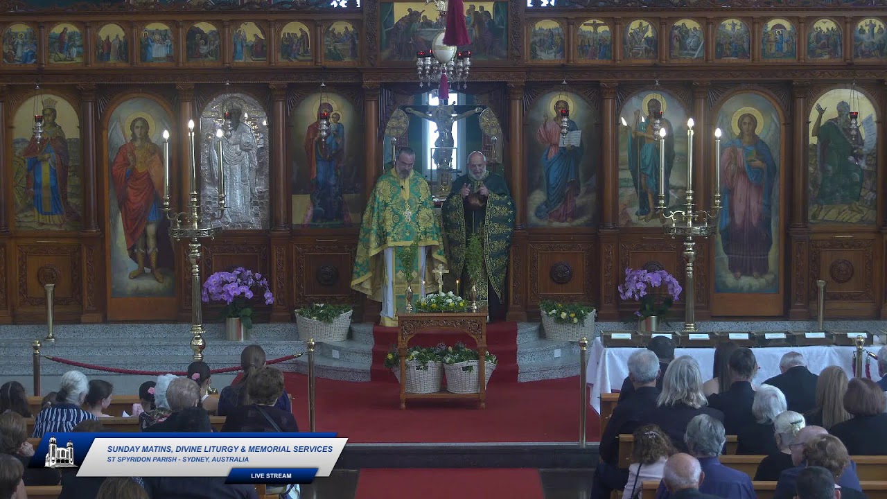 Niedzielne Jutrznie, Liturgia Boska i Nabożeństwa Pamiątkowe &ndash; 15 marca 2026 r. &ndash; Św. Spyridon, Sydney