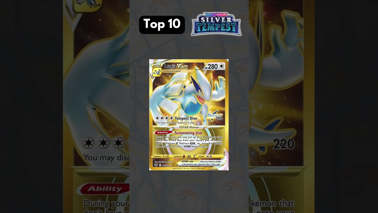 March 2024&rsquo;s Silver Tempest Top 10 - Pok&eacute;mon Card Countdown! Most Expensive Cards 💰 #pokemonshorts