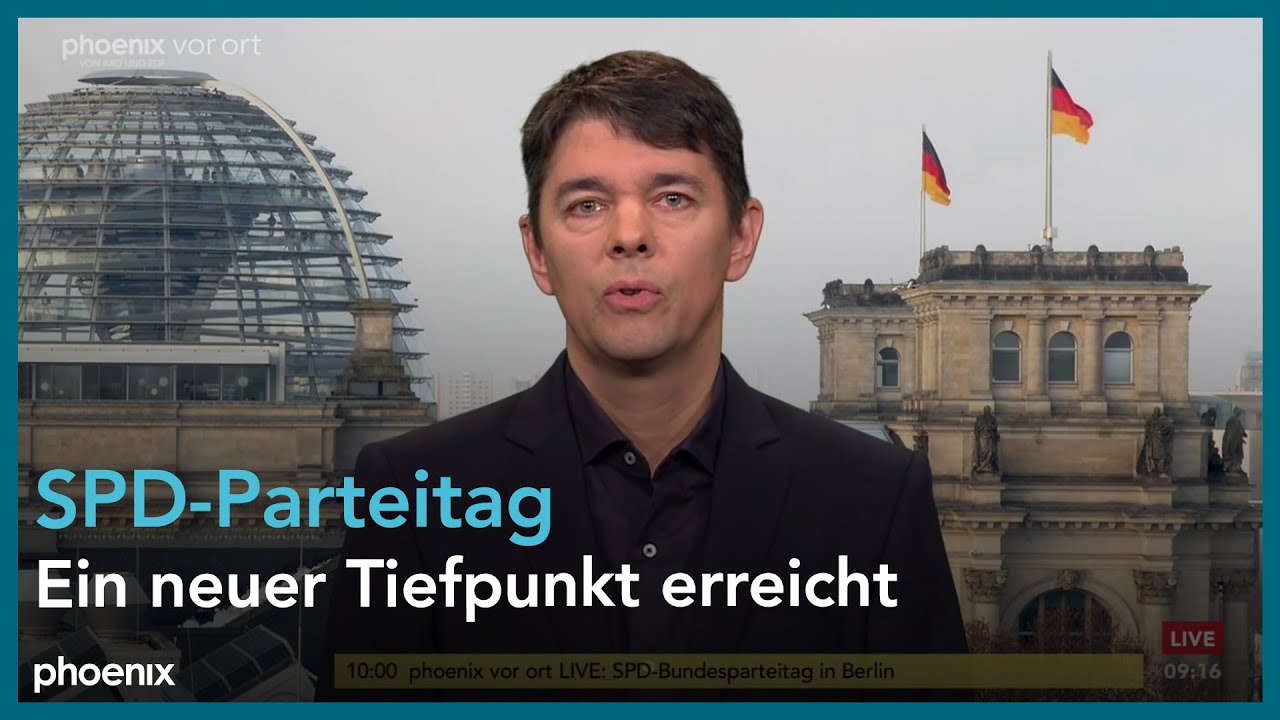 phoenix nachgefragt mit Nicolas Richter zum SPD-Parteitag am 08.12.23